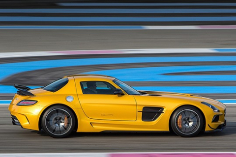 Mercedes-Benz SLS AMG car poster